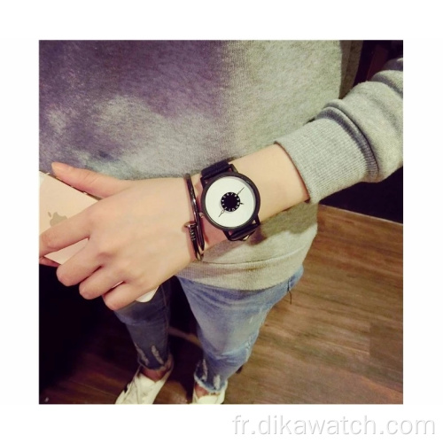 AliExpress 2019 vente chaude hommes montres cadran rond de luxe horloge noire classique décontracté mode décontracté horloge à Quartz montres-bracelets